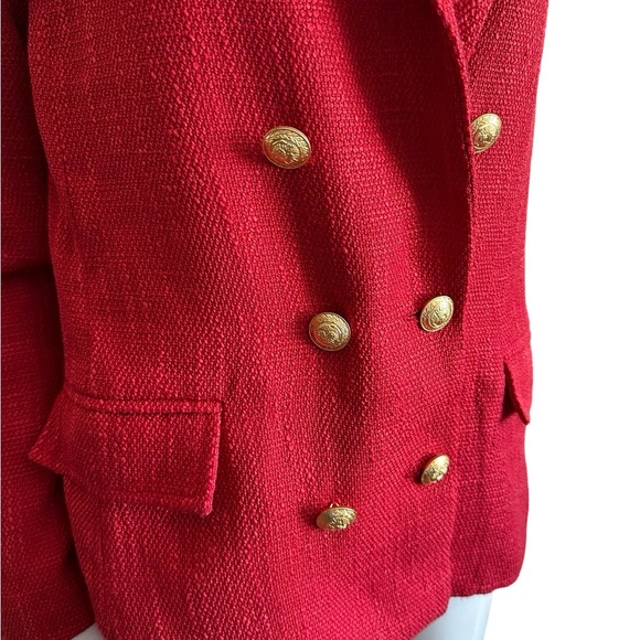 Anthropologie Red Blazer Young Parker - Picture 3 of 10